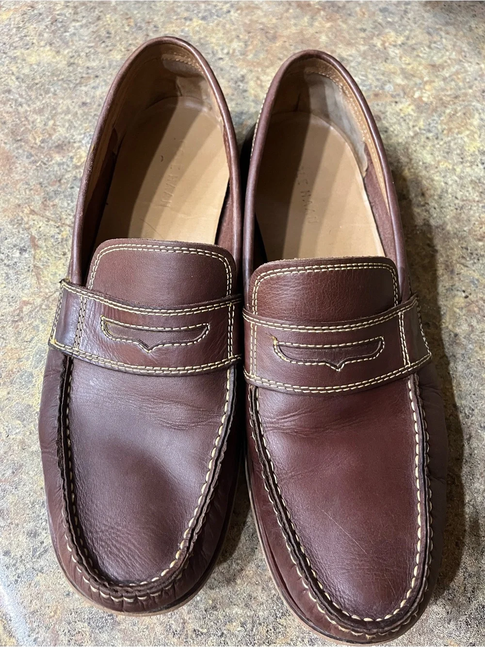 Cole Haan Topsail Penny Loafers Men’s 10M Woodbury Brown Leather vacation